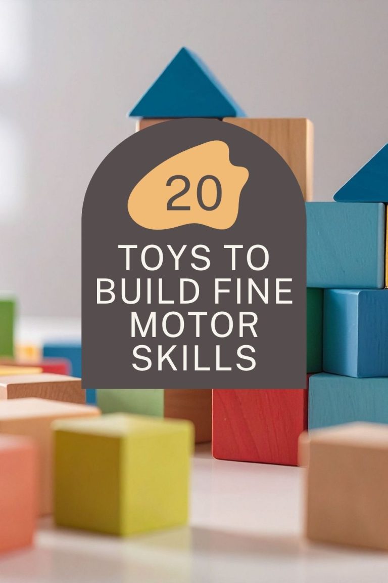 Pinterest pin for top 20 toys to build fine motor skills