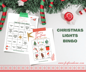 Christmas Lights Bingo With Free Printable Cards - Fox Farm Home