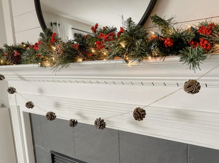 How To Make a Pinecone Garland For The Holidays