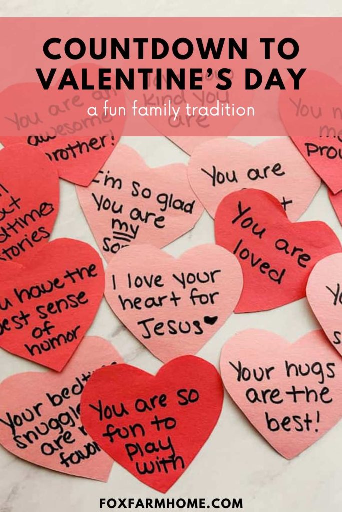Countdown To Valentine's Day Pinterest Pin
