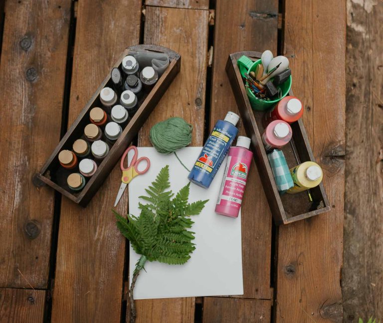 DIY Nature Paint Brushes- A Nature Activity For Kids