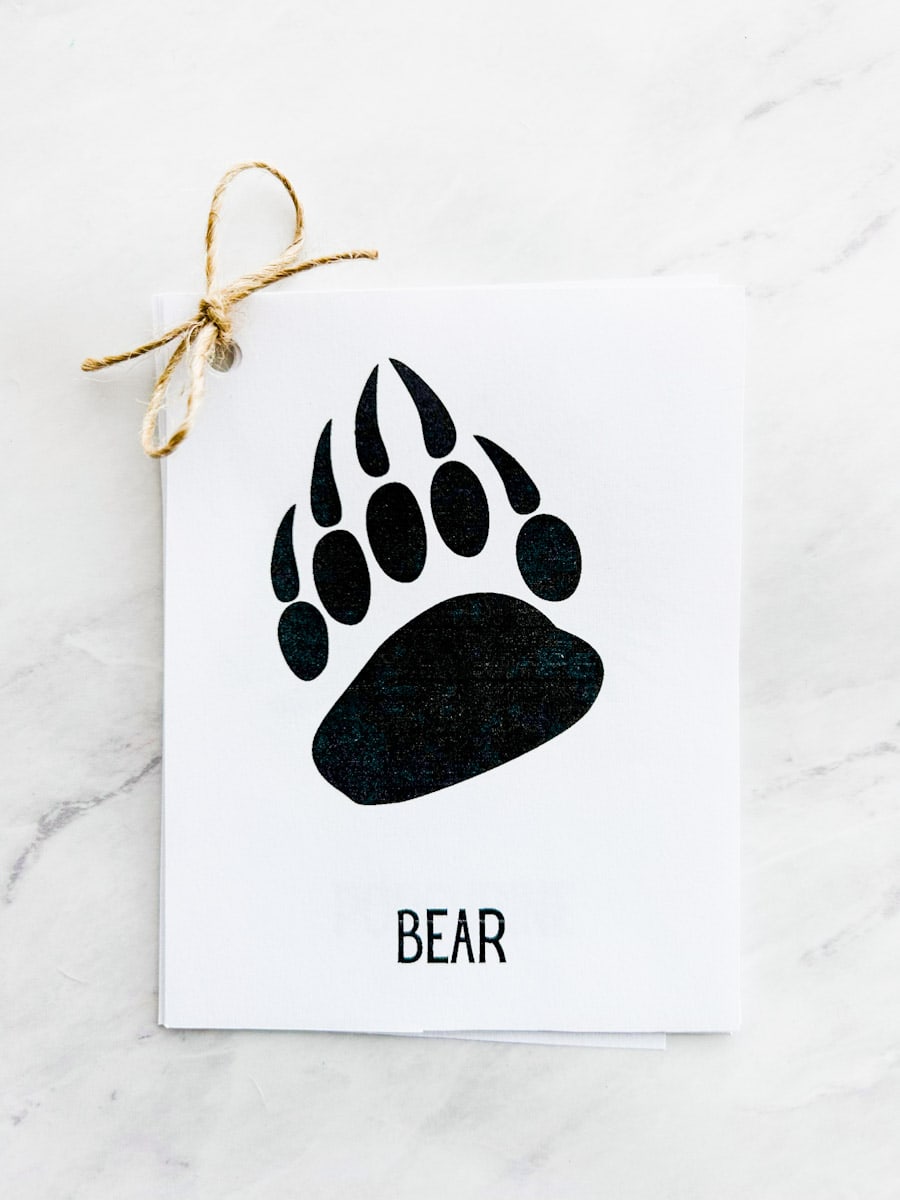 Free Animal Tracks Printable Cards Nature Activity Fox Farm Home