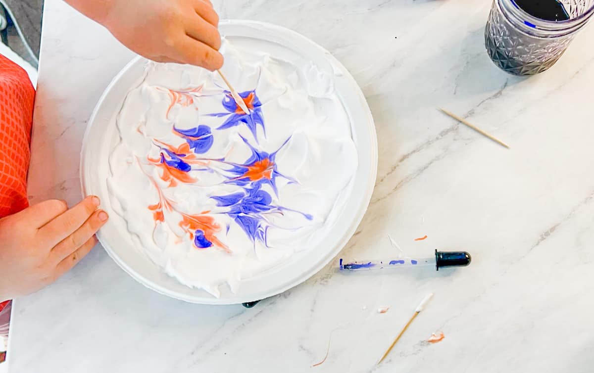 Shaving Cream Fireworks 4th of July Craft For Kids Fox Farm Home
