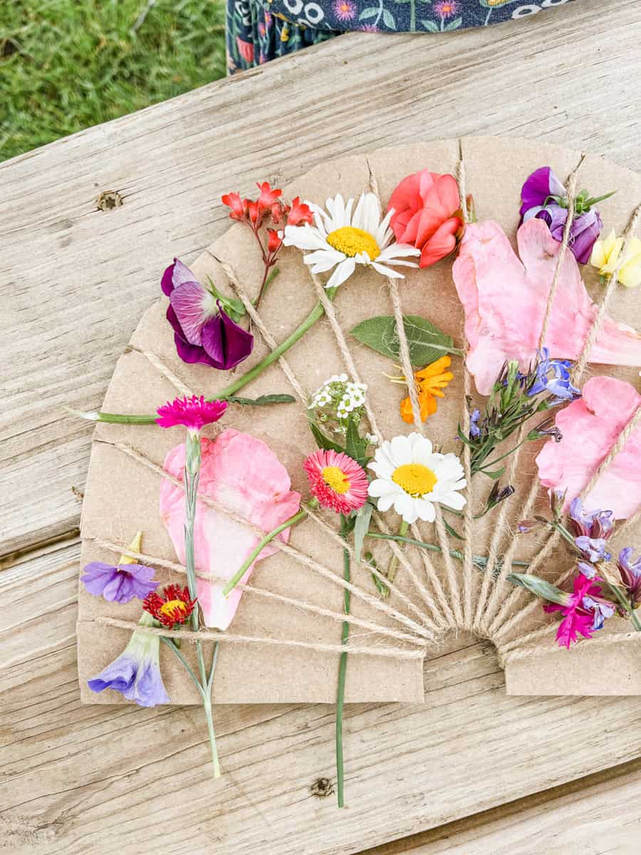 Rainbow Nature Weaving | Flower Craft for Summer