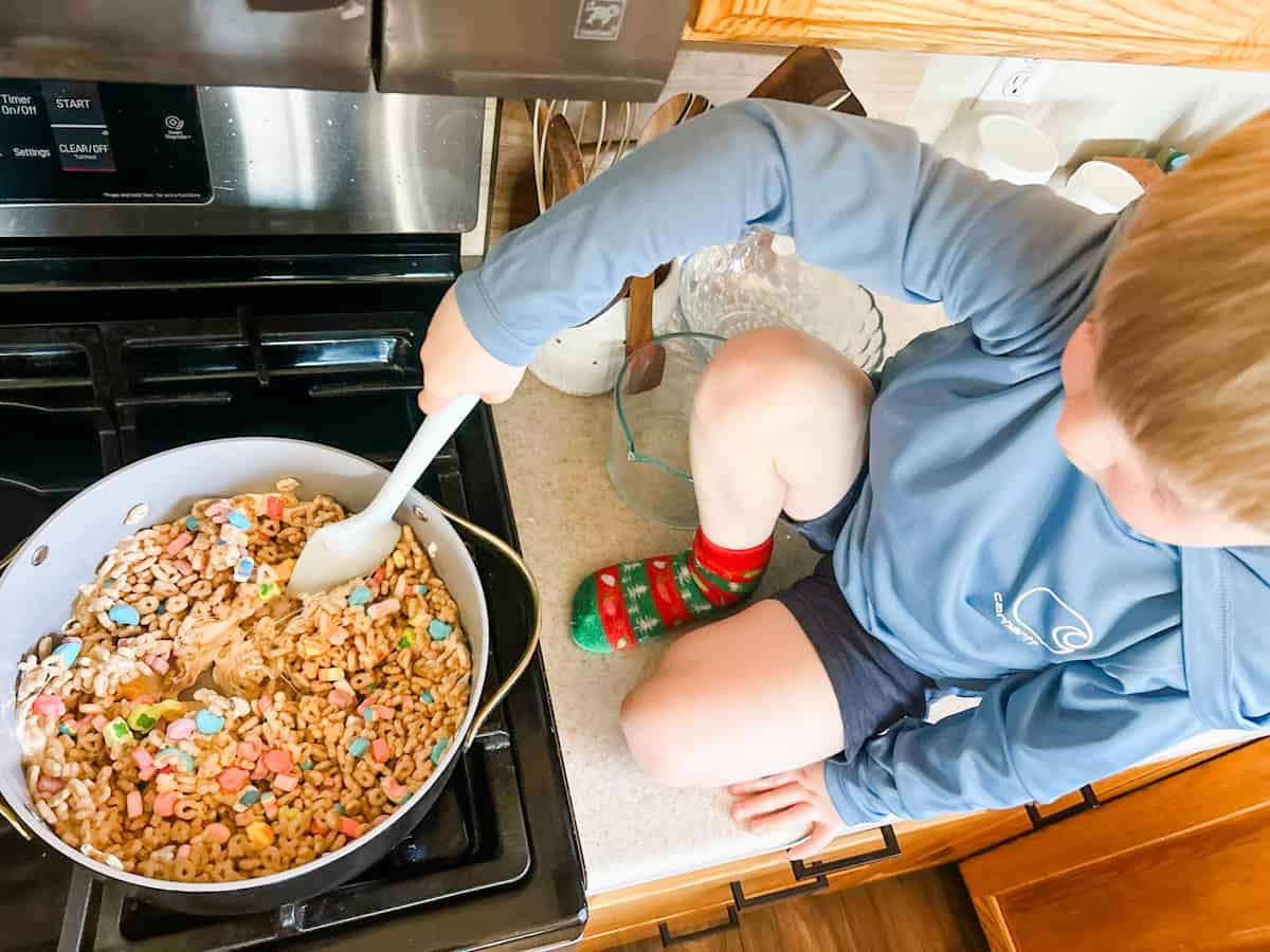 Lucky Charms Rice Krispie Treats - Fox Farm Home