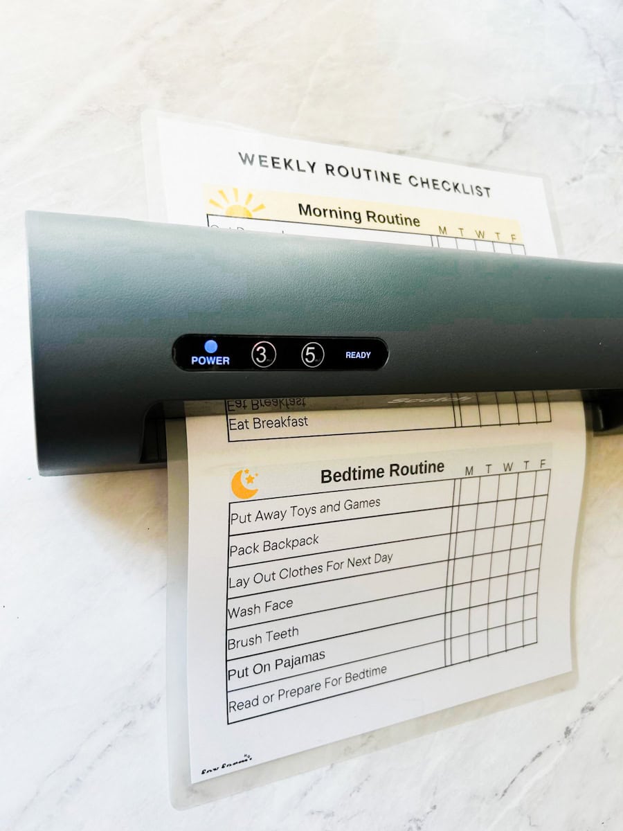 Free Printable Daily Routine Chart For Kids - Fox Farm Home