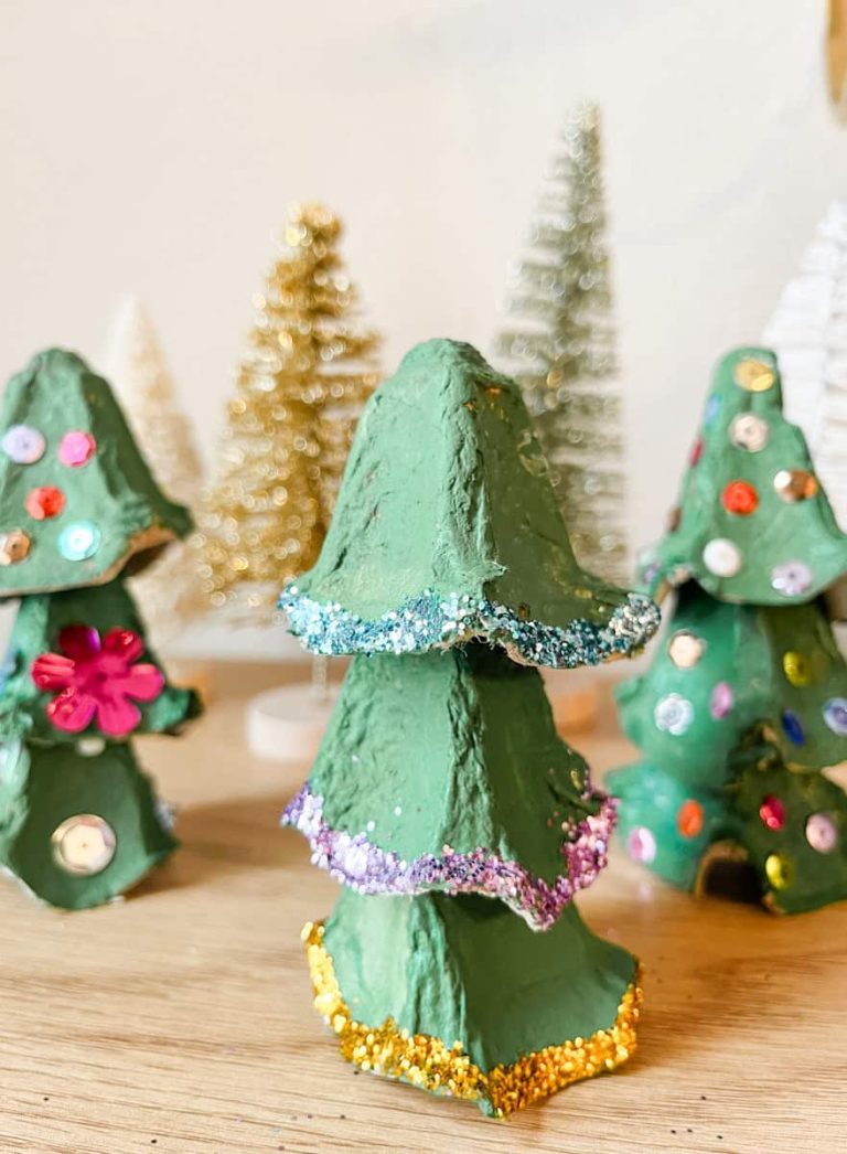 How To Make An Egg Carton Christmas Tree