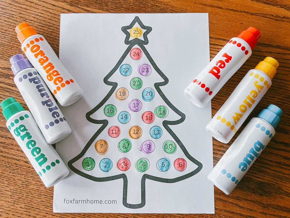 Countdown To Christmas printable craft