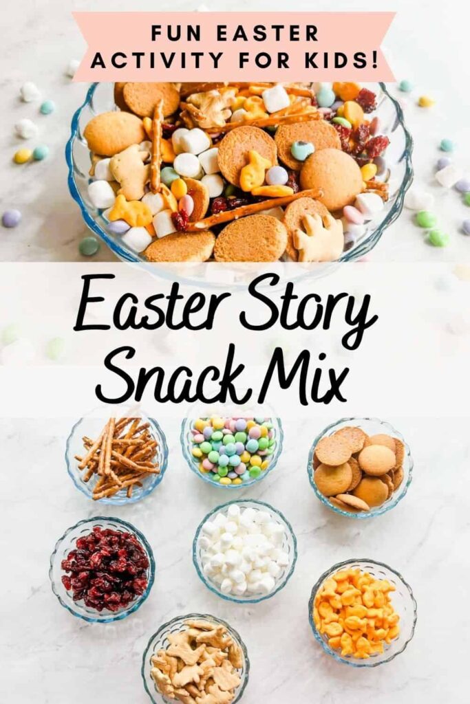 Easter Story snack mix pinterest pin