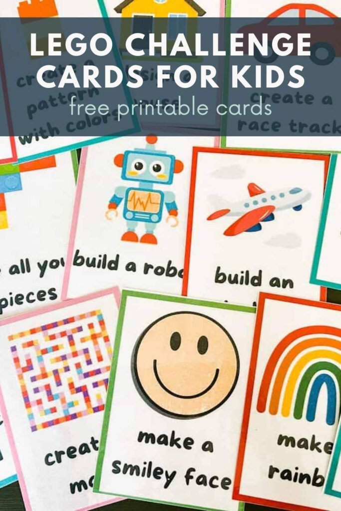 pinterest pin for LEGO challenge cards