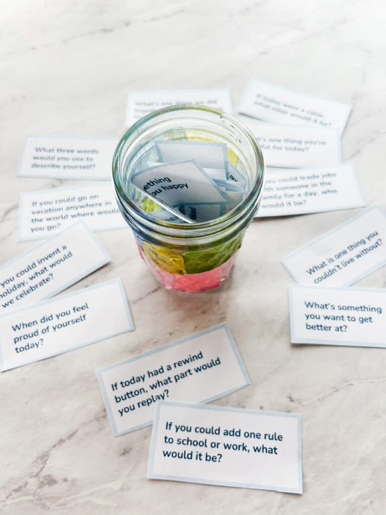 Family Conversation Starters (Free Printable Cards)