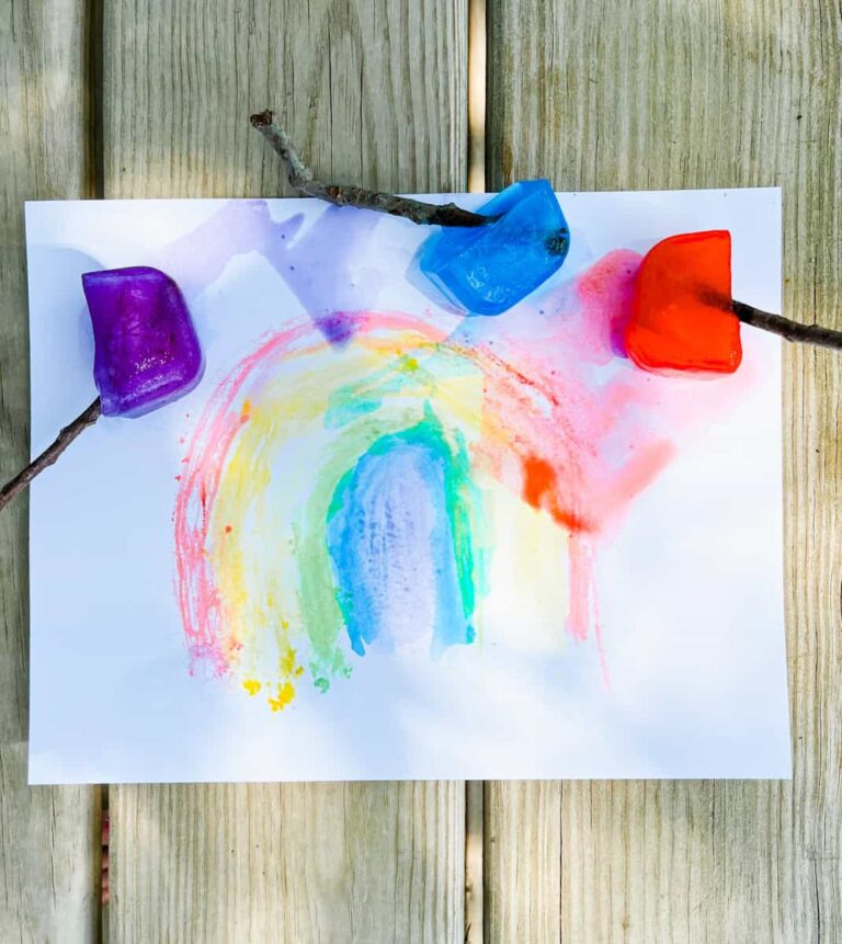 Painting with Ice Cubes