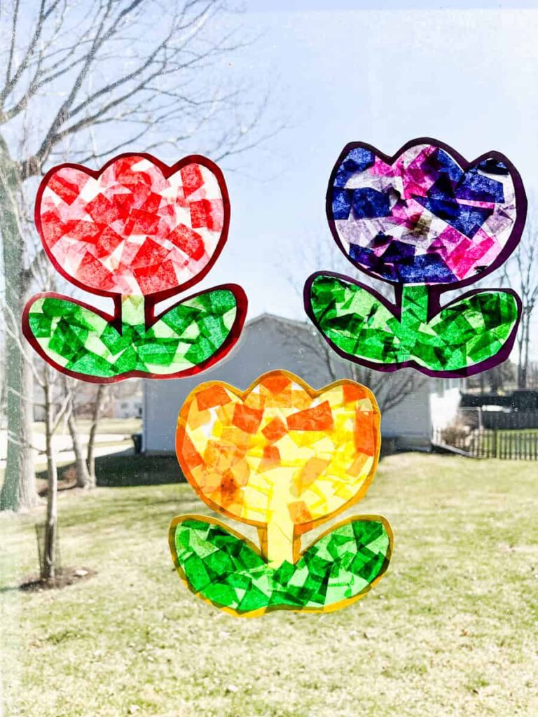 Tulip Suncatcher (Free Template)