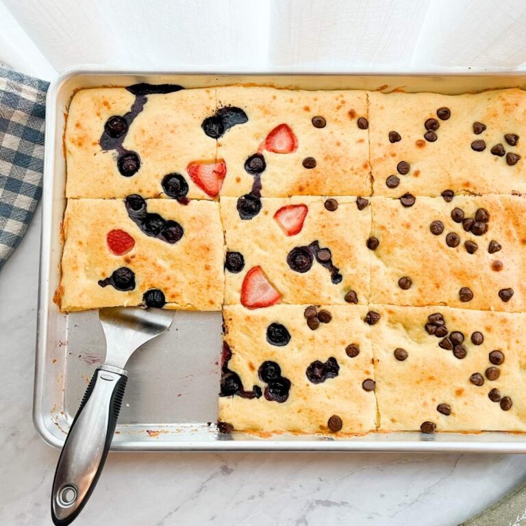 Fluffy Sheet Pan Pancakes